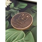CNC mart bronz érem 7 cm-es méretben 