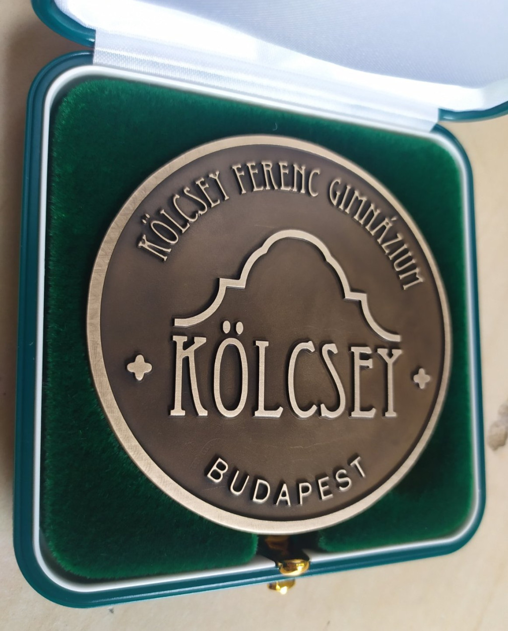 CNC mart bronz érem 7 cm-es méretben 