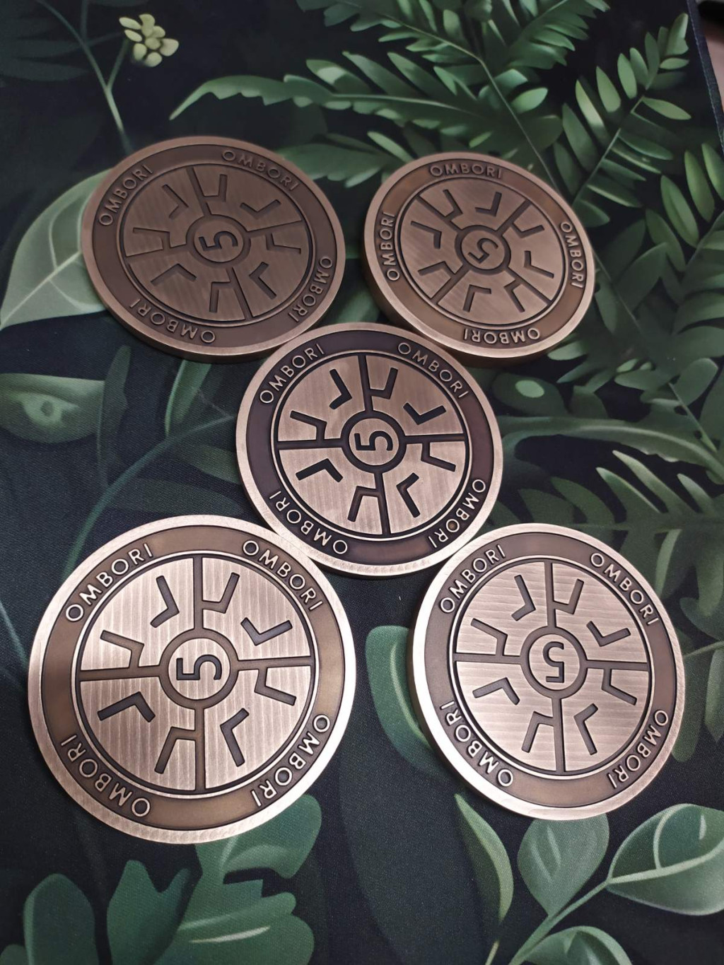 CNC mart bronz érem 7 cm-es méretben 