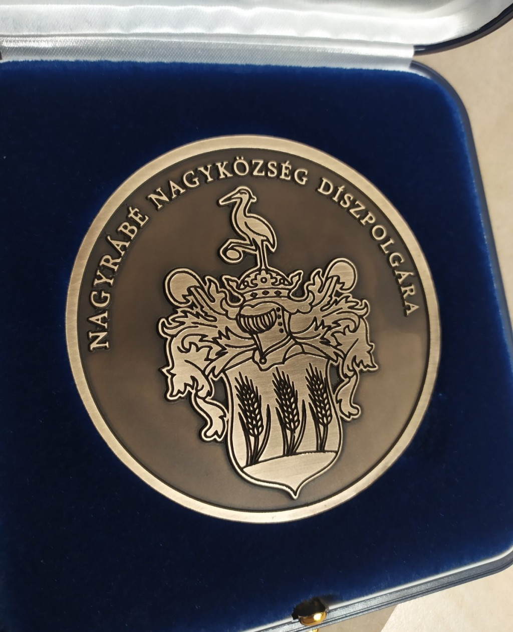 CNC mart réz érem 5 cm-es méretben 