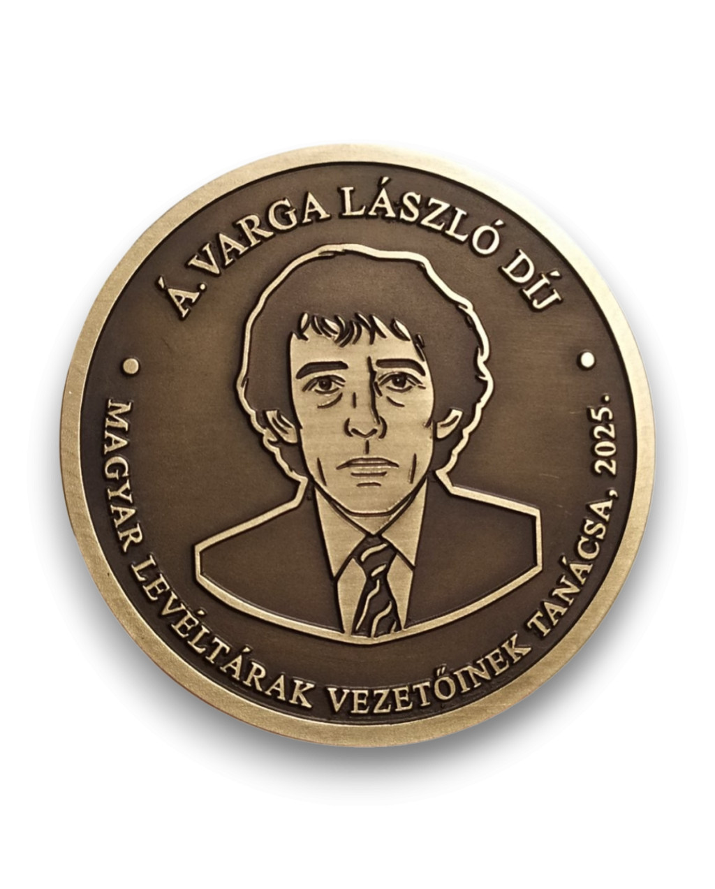 CNC mart réz érem 5 cm-es méretben 