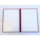 Bársony Oklevéltartó mappa - A4 Piros