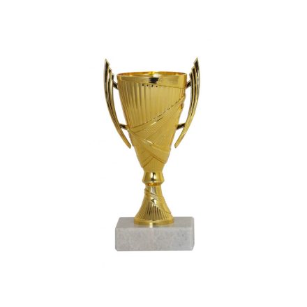 Egyedi gravírozott felirattal ellátott 22M-63/B műanyag serleg - Arany 15,5 cm
