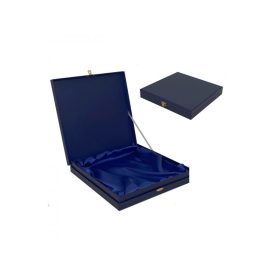 Díszdoboz H282 vászon kék színű 17x17 cm 