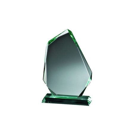 Egyedileg gravírozott Absztrakt üveg díj 18 cm