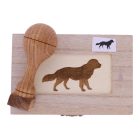 2x4 cm-es egyedi gumibélyegző készítése fa nyéllel - téglalap alakú