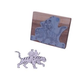   8x6 cm-es egyedi gumibélyegző készítése fa nyéllel - téglalap alakú