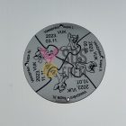 Fémhatású rétegelt lemezből készült egyedi érem