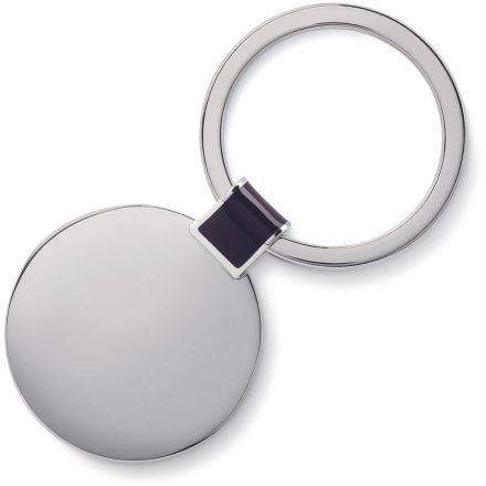 Egyedileg gravírozott  fém KULCSTARTÓ - KEREK