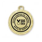 Egyedileg gravírozott Sugár mintás érme 