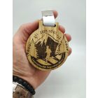 Tömör tölgyfából készült egyedi érem