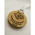 Tömör tölgyfából készült egyedi érem