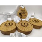 Tömör tölgyfából készült egyedi érem