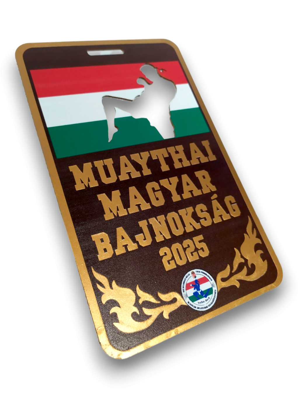UV nyomtatott, egyedi alakú fém érem 
