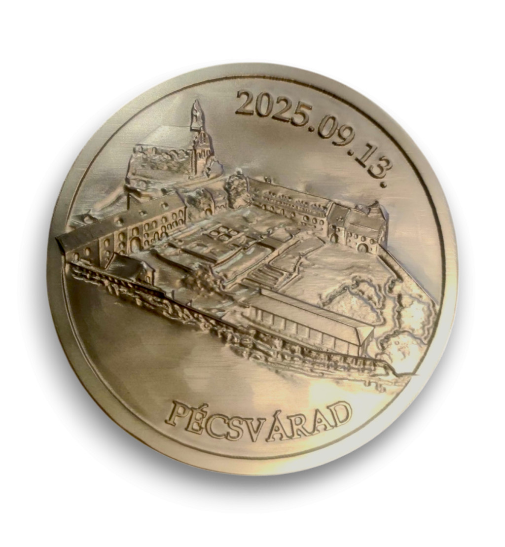   Arcképes domborbűves egyedi érem 7 cm-es méretben, 1 oldalas megmunkálással