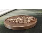 Arcképes domborbűves egyedi érem 7 cm-es méretben, 1 oldalas megmunkálással