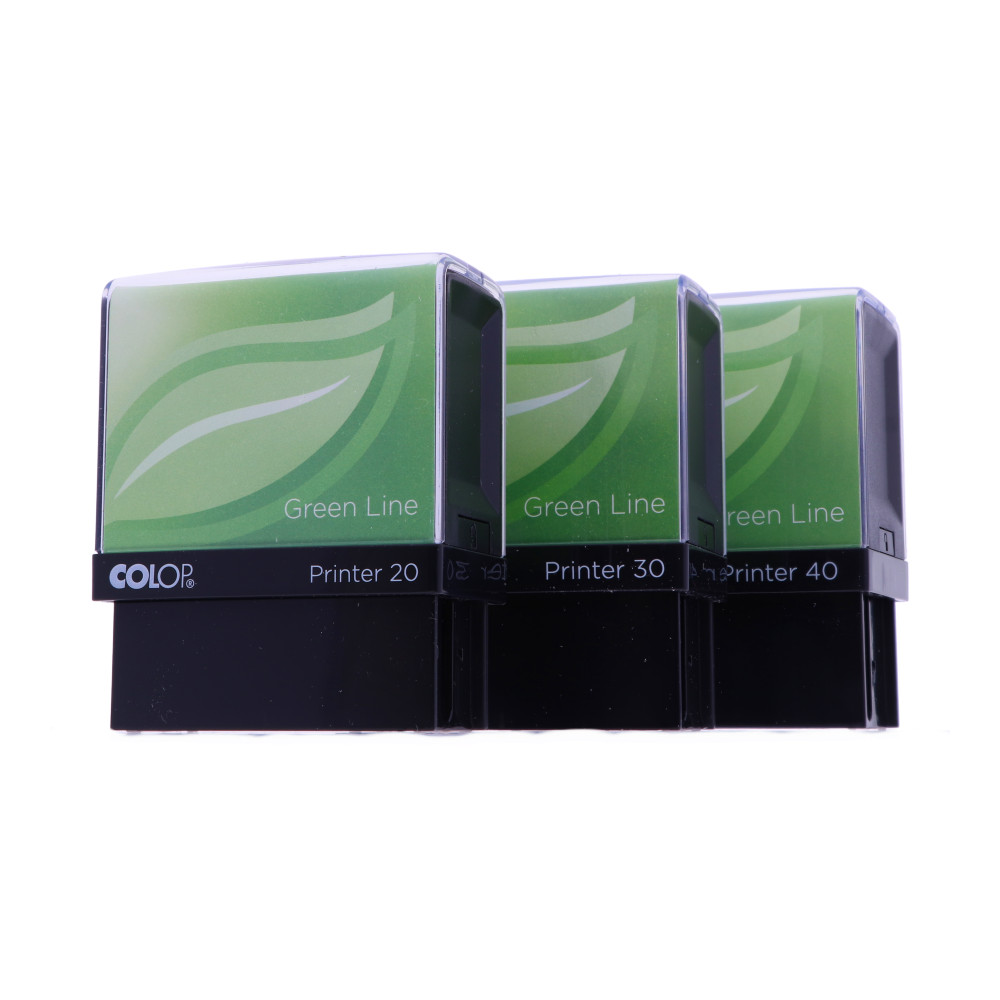   14 x 38 mm-es COLOP Printer IQ 20 Green Line - téglalap alakú