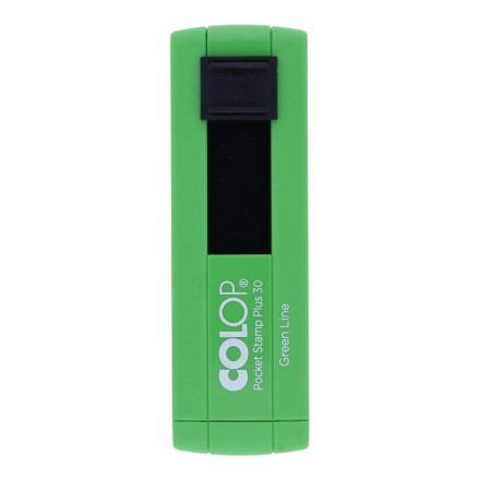 18 x 47 mm-es COLOP Pocket Stamp plus 30 Green Line - téglalap alakú