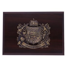 Tömör bronz plakett Egyedi alakban